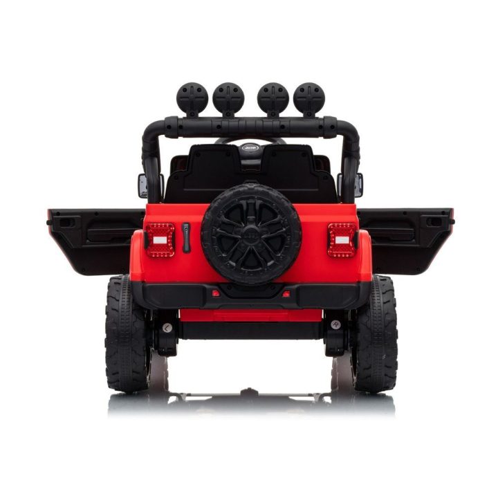 Raudonas akumuliatorinis automobilis Jeep Rubicon DK-JWR558 24V