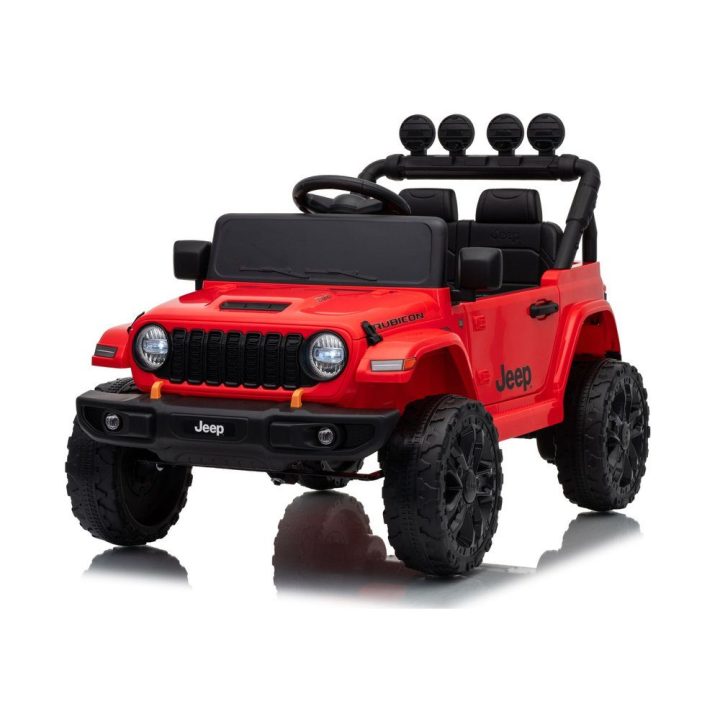 Raudonas akumuliatorinis automobilis Jeep Rubicon DK-JWR558 24V