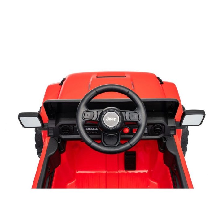 Raudonas akumuliatorinis automobilis Jeep Rubicon DK-JWR558 24V