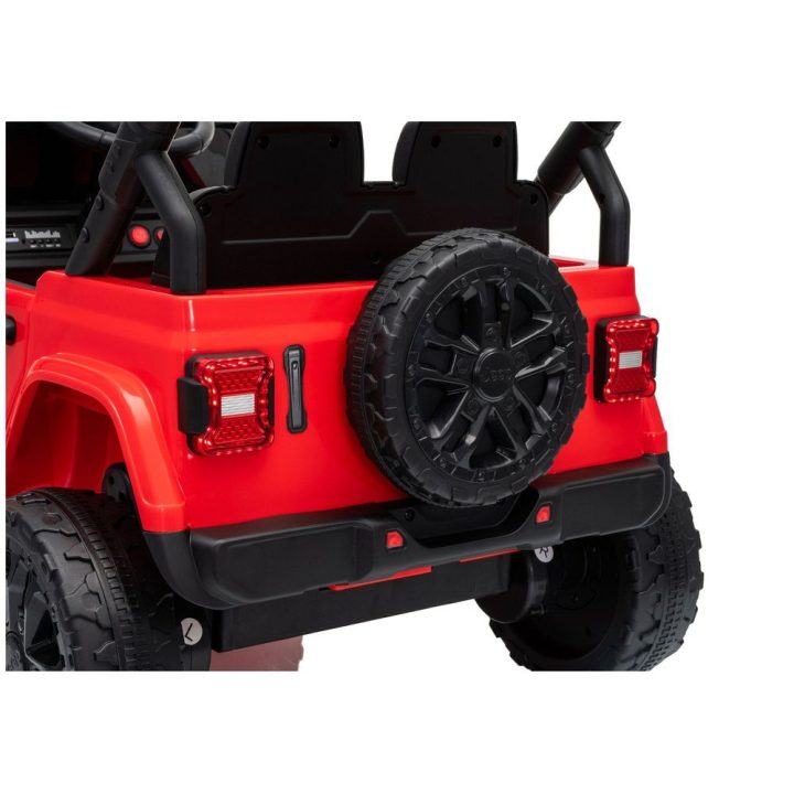 Raudonas akumuliatorinis automobilis Jeep Rubicon DK-JWR558 24V