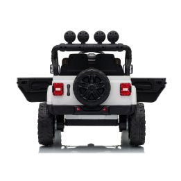 Baltas akumuliatorinis Jeep Rubicon DK-JWR558 24 V automobilis
