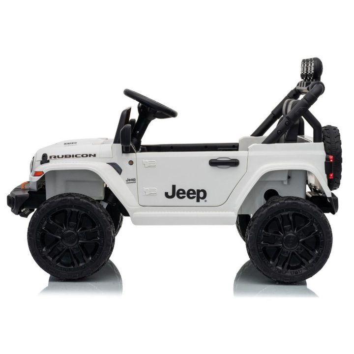 Baltas akumuliatorinis Jeep Rubicon DK-JWR558 24 V automobilis