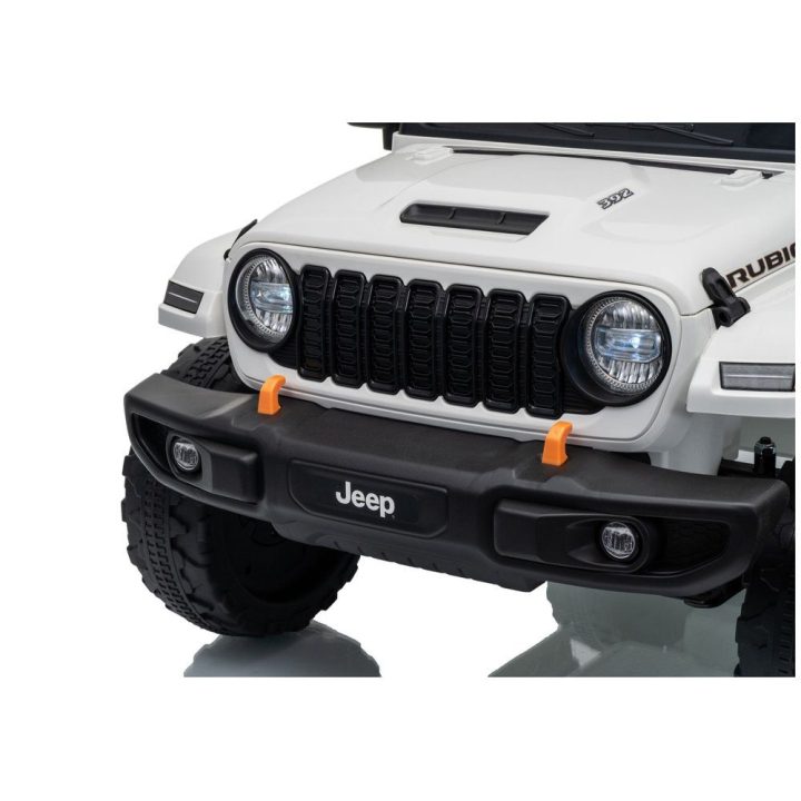 Baltas akumuliatorinis Jeep Rubicon DK-JWR558 24 V automobilis