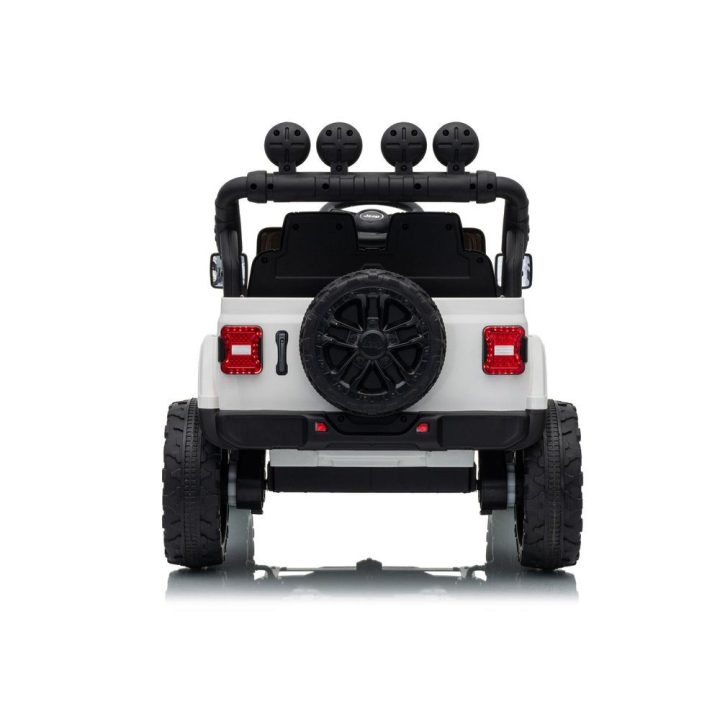 Baltas akumuliatorinis Jeep Rubicon DK-JWR558 24 V automobilis