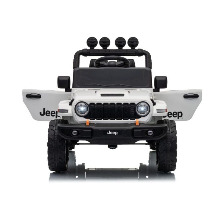 Baltas akumuliatorinis Jeep Rubicon DK-JWR558 24 V automobilis