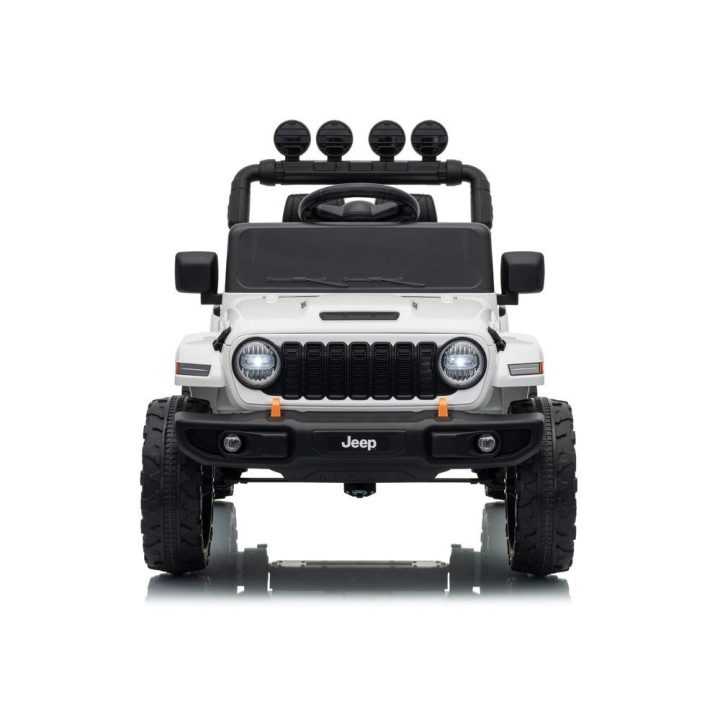 Baltas akumuliatorinis Jeep Rubicon DK-JWR558 24 V automobilis