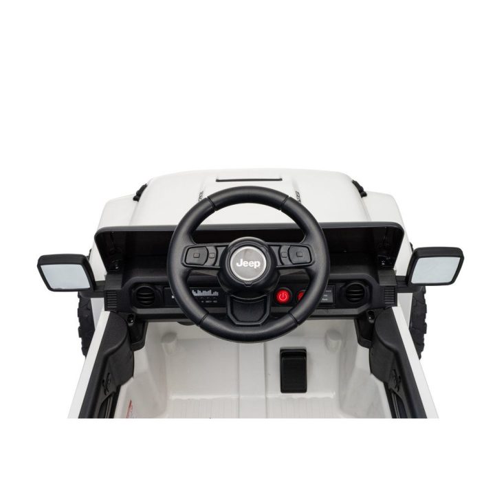 Baltas akumuliatorinis Jeep Rubicon DK-JWR558 24 V automobilis