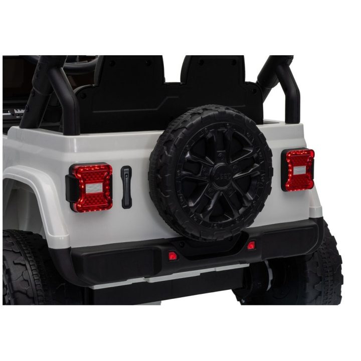 Baltas akumuliatorinis Jeep Rubicon DK-JWR558 24 V automobilis