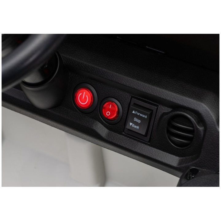 Baltas akumuliatorinis Jeep Rubicon DK-JWR558 24 V automobilis