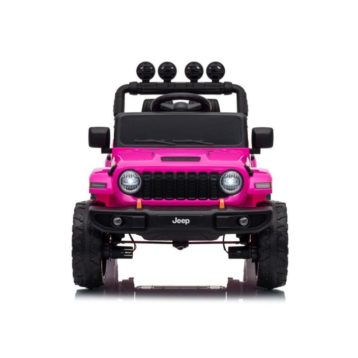 Rožinė akumuliatorinė transporto priemonė Jeep Rubicon DK-JWR558 24V