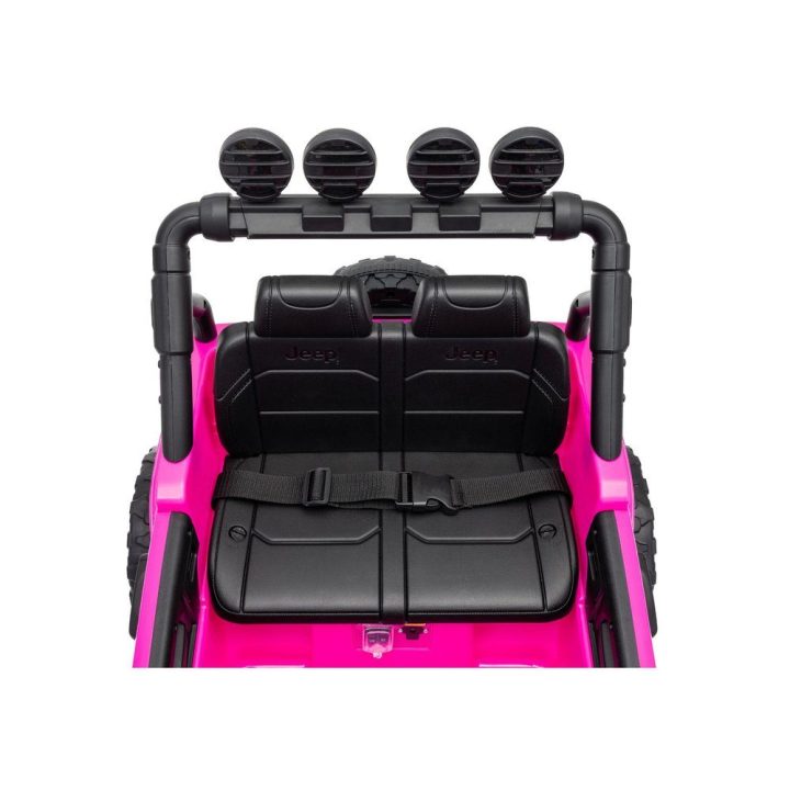 Rožinė akumuliatorinė transporto priemonė Jeep Rubicon DK-JWR558 24V