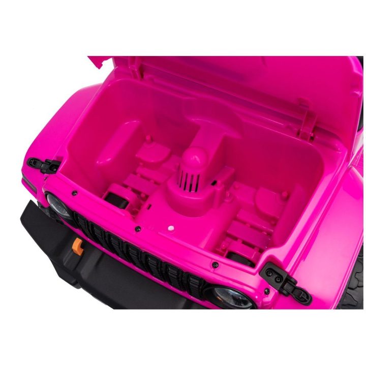 Rožinė akumuliatorinė transporto priemonė Jeep Rubicon DK-JWR558 24V