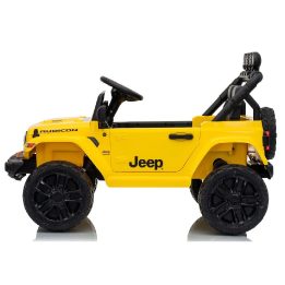 Geltonas akumuliatorinis Jeep Rubicon automobilis DK-JWR558 24V