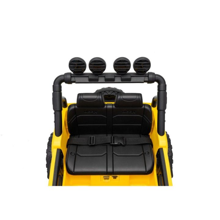 Geltonas akumuliatorinis Jeep Rubicon automobilis DK-JWR558 24V