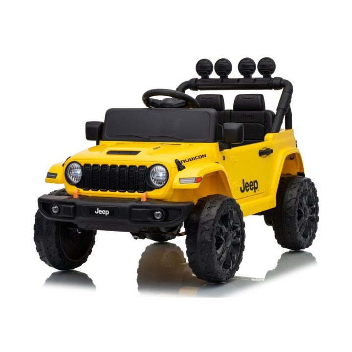 Geltonas akumuliatorinis Jeep Rubicon automobilis DK-JWR558 24V