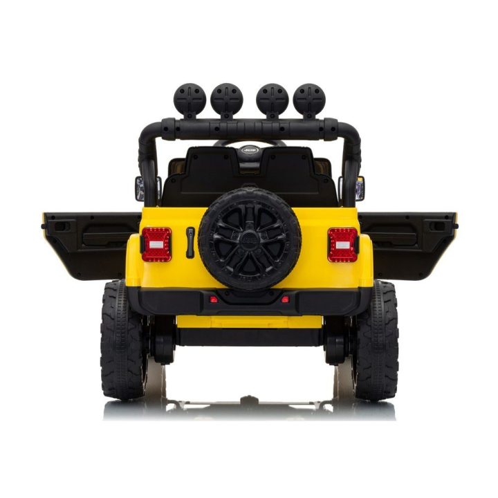 Geltonas akumuliatorinis Jeep Rubicon automobilis DK-JWR558 24V