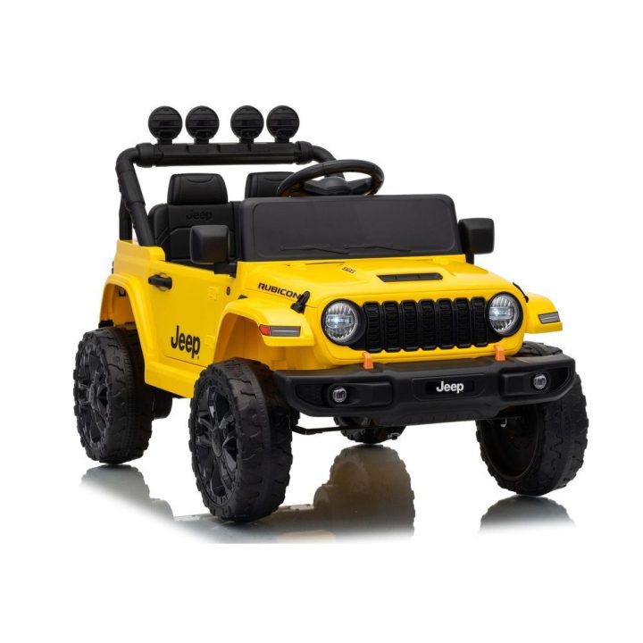 Geltonas akumuliatorinis Jeep Rubicon automobilis DK-JWR558 24V