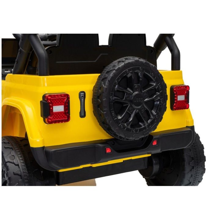 Geltonas akumuliatorinis Jeep Rubicon automobilis DK-JWR558 24V