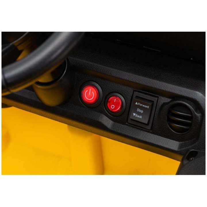 Geltonas akumuliatorinis Jeep Rubicon automobilis DK-JWR558 24V