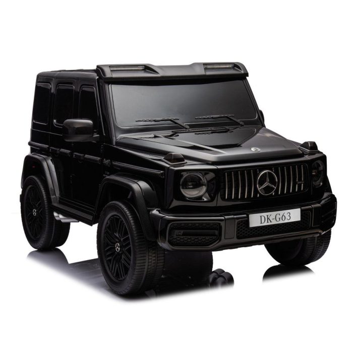 Juodas akumuliatorinis automobilis Mercedes G63 XXL 24 V 4x4 MP4