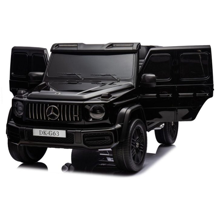 Juodas akumuliatorinis automobilis Mercedes G63 XXL 24 V 4x4 MP4
