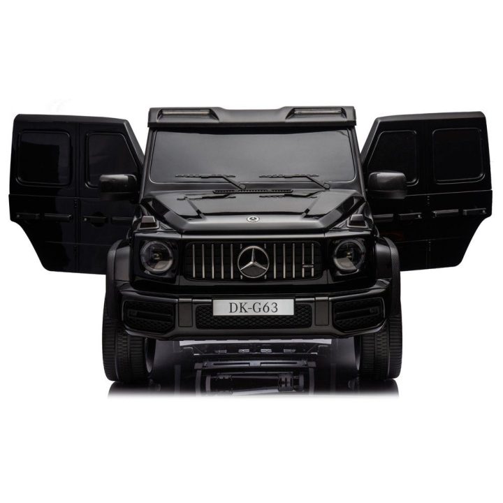 Juodas akumuliatorinis automobilis Mercedes G63 XXL 24 V 4x4 MP4