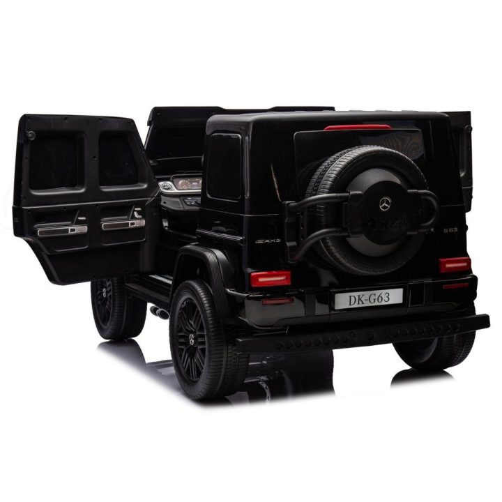 Juodas akumuliatorinis automobilis Mercedes G63 XXL 24 V 4x4 MP4