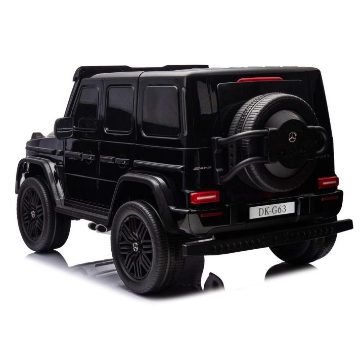 Juodas akumuliatorinis automobilis Mercedes G63 XXL 24 V 4x4 MP4