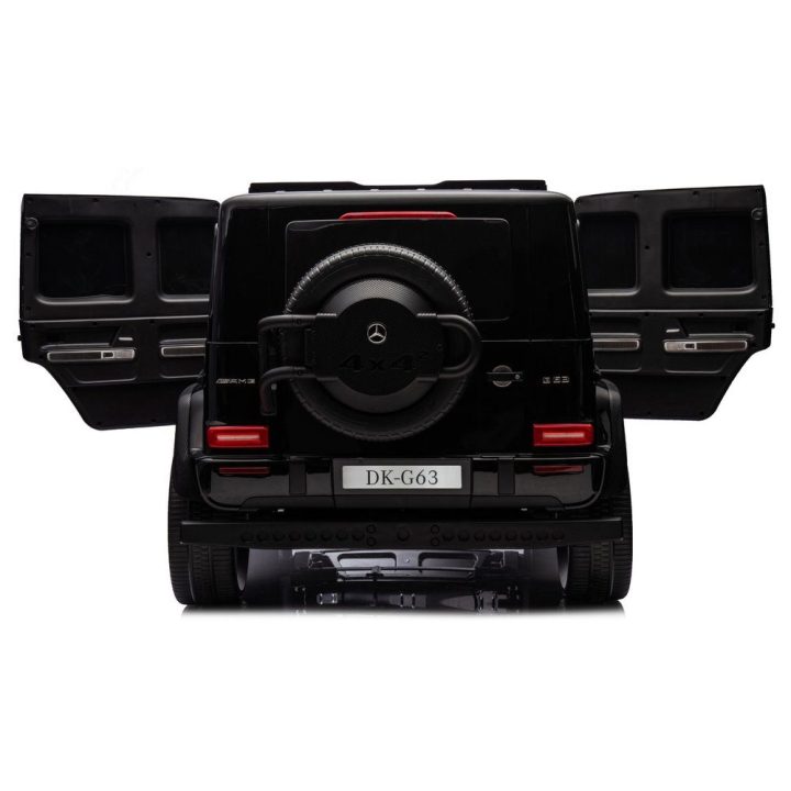 Juodas akumuliatorinis automobilis Mercedes G63 XXL 24 V 4x4 MP4
