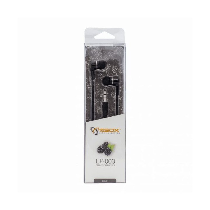Sbox EP-003B ausinės, juodos
