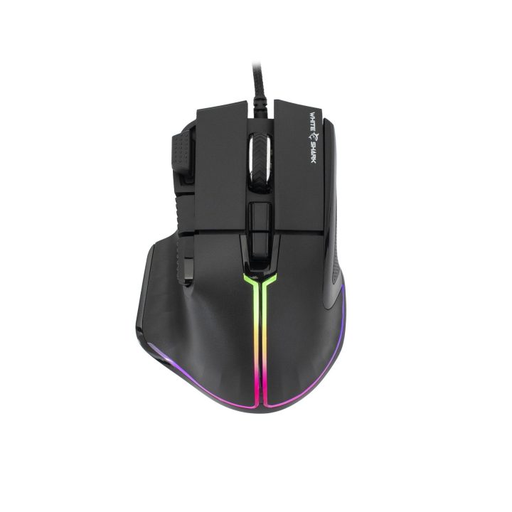 White Shark MARROK GM-9006 žaidimų pelė, juoda, RGB, 12 000 DPI