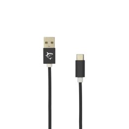 White Shark ADDER USB-A į USB-C kabelis 2 m, juodas