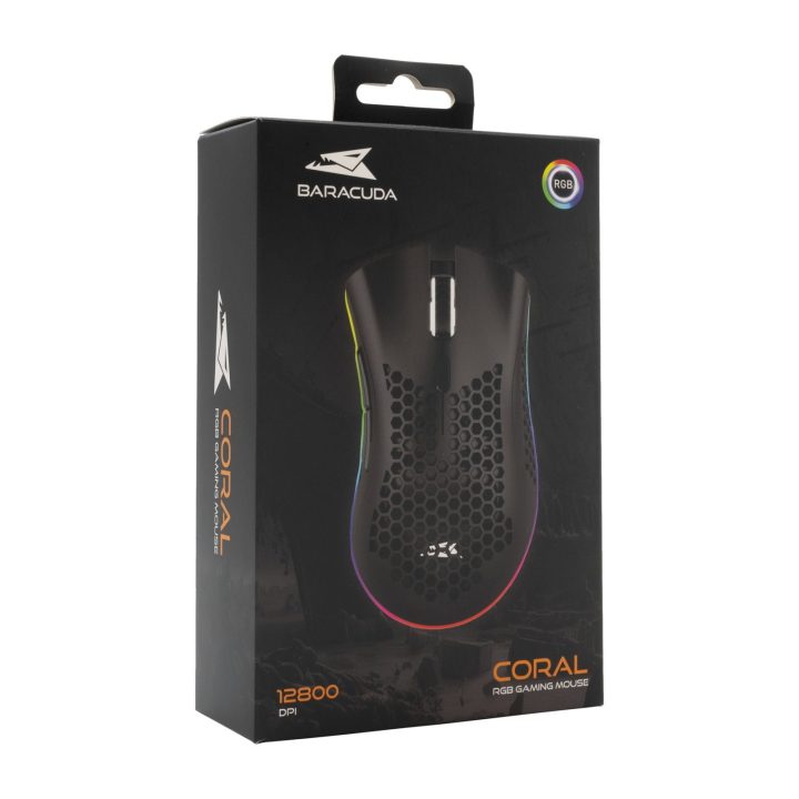 Baracuda CORAL-B BGM-031 žaidimų pelė, juoda