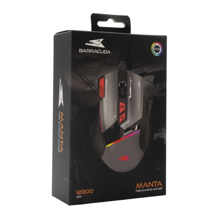 Baracuda MANTA-G BGM-047 žaidimų pelė, pilka
