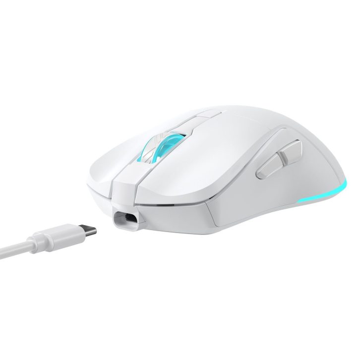 Baracuda TURTLE-W BGM-122 belaidė žaidimų pelė, balta