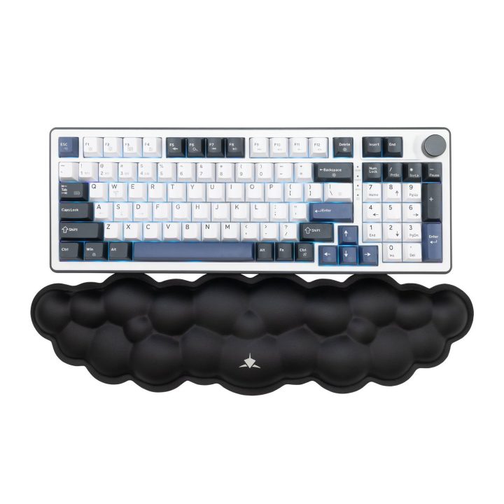 White Shark CUMULUS-B KP-011 klaviatūros riešo atrama, juoda