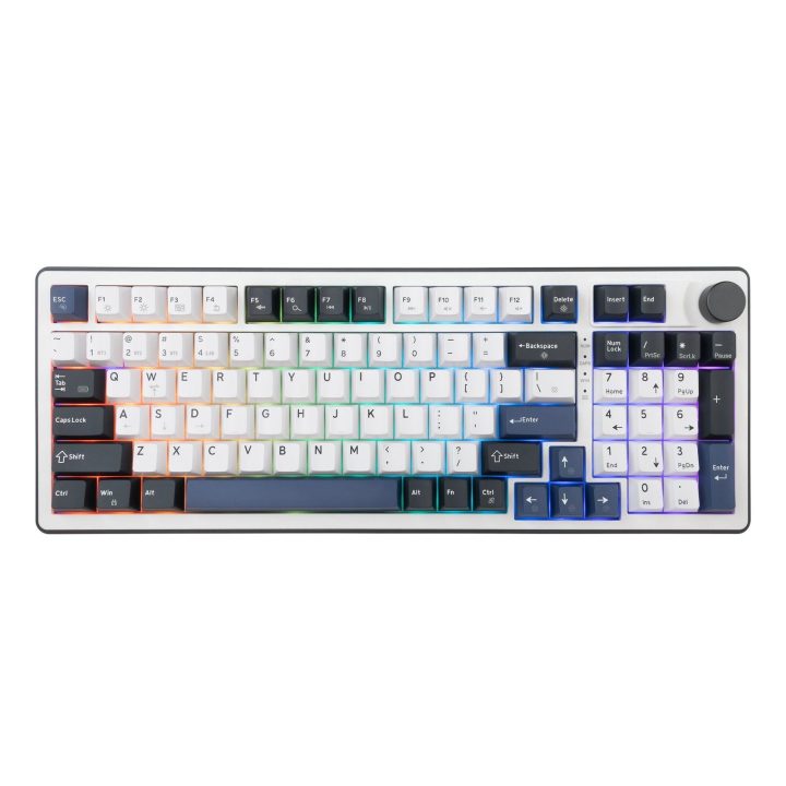 White Shark EXCALIBUR-W GK-007251 US belaidė mechaninė klaviatūra, balta
