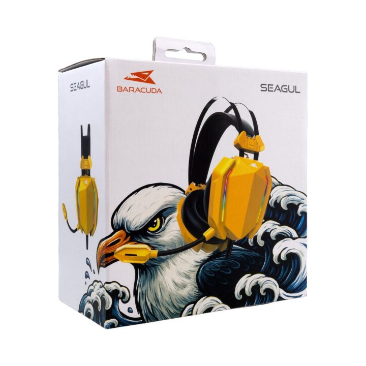 Baracuda SEAGUL-Y BGH-041 ausinių adapteris, geltonas