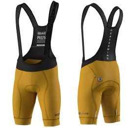 Vyriški dviratininko šortai Biemme PRO 26, garstyčių spalvos