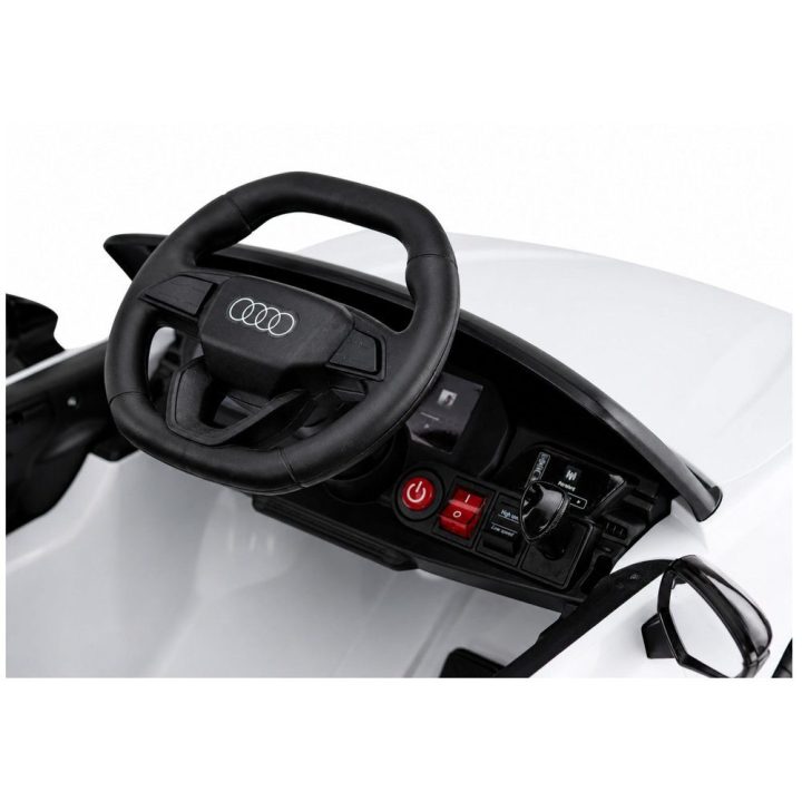 Baltas Audi A5L HL788 akumuliatorinis automobilis vaikams
