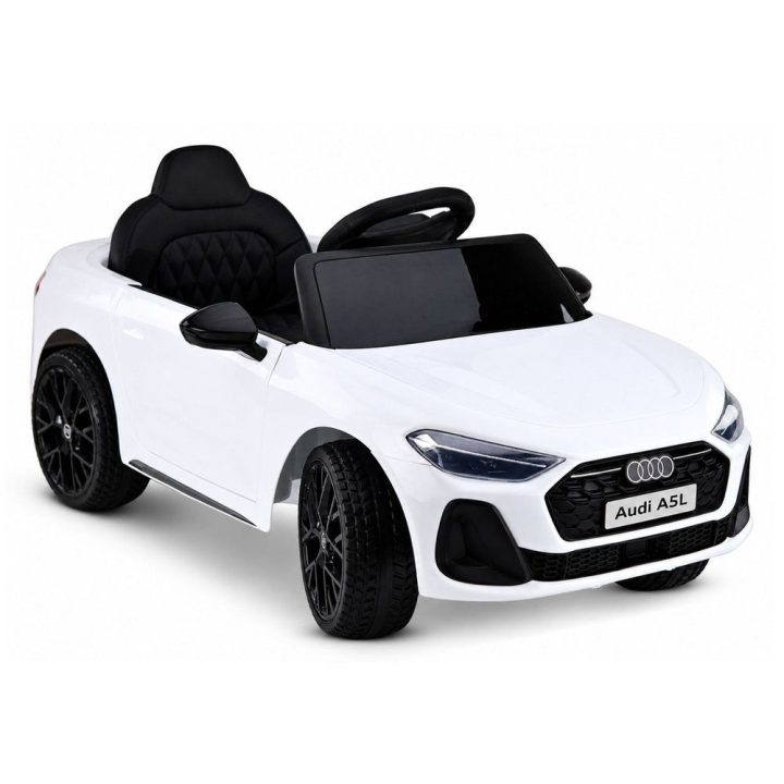 Baltas Audi A5L HL788 akumuliatorinis automobilis vaikams