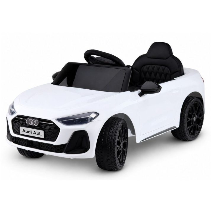 Baltas Audi A5L HL788 akumuliatorinis automobilis vaikams