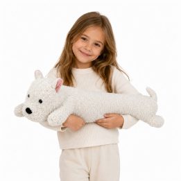 Baltas West Highland pliušinis šuo 60 cm