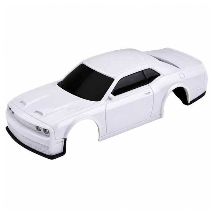 Raudonas žaislinis RC drift automobilis 1:43 su keičiamais kėbulais