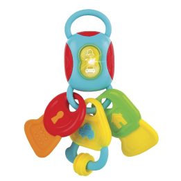 Barškučių ir kramtukų rakteliai SMILY PLAY 0185 su šviesa ir garsais