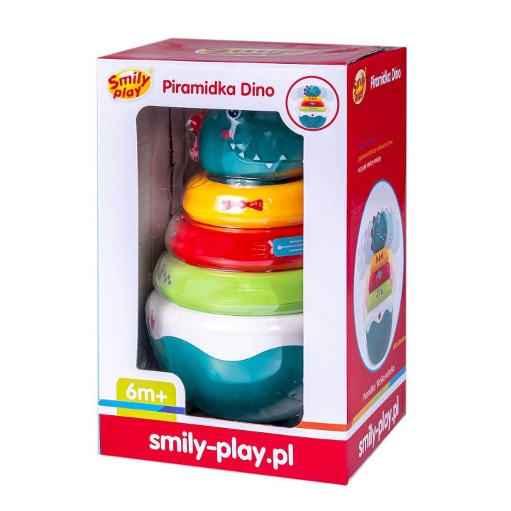 Dino piramidė kūdikiams SMILY PLAY SP83662