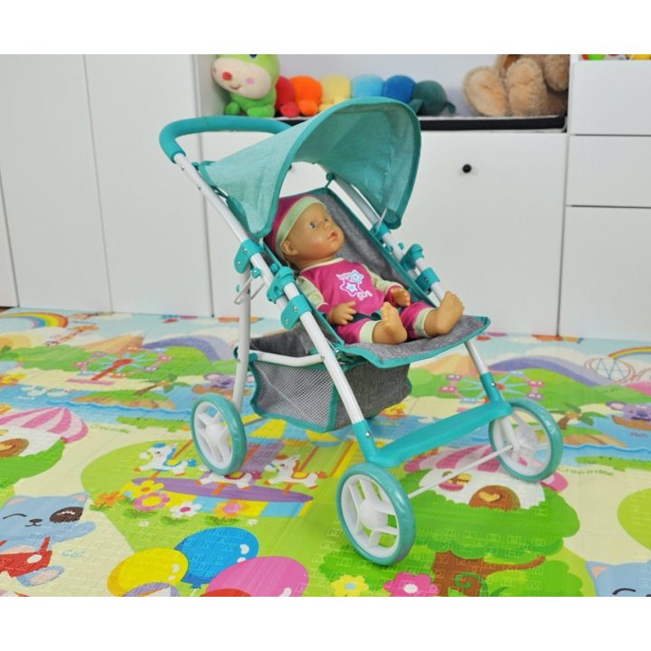 Lėlių vežimėlis Milly Mally Natalie Prestige Mint