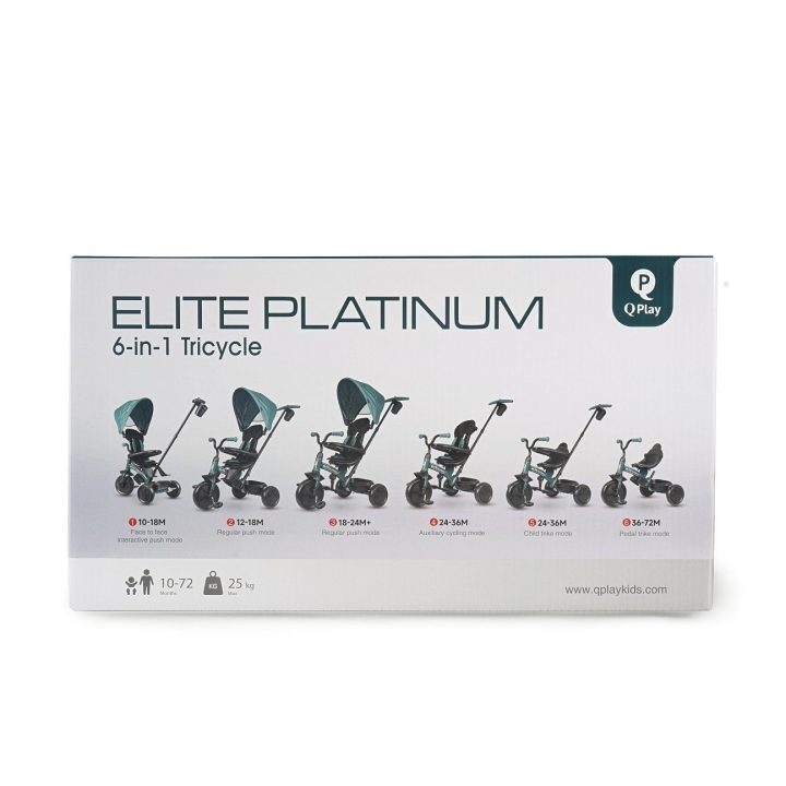 Triratukas vaikui Qplay Elite Platinum, pilkas