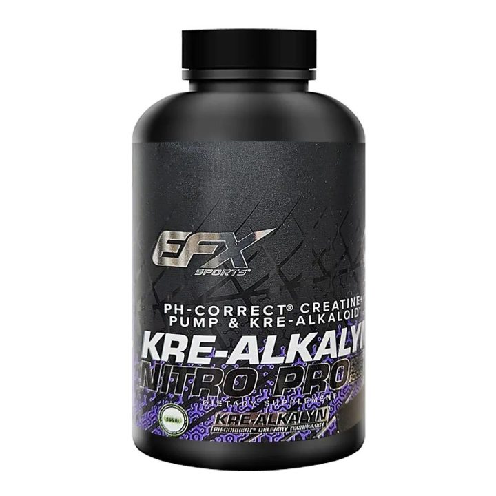 Kreatino kapsulės EFX Kre-Alkalyn Nitro Pro 120 kapsulių