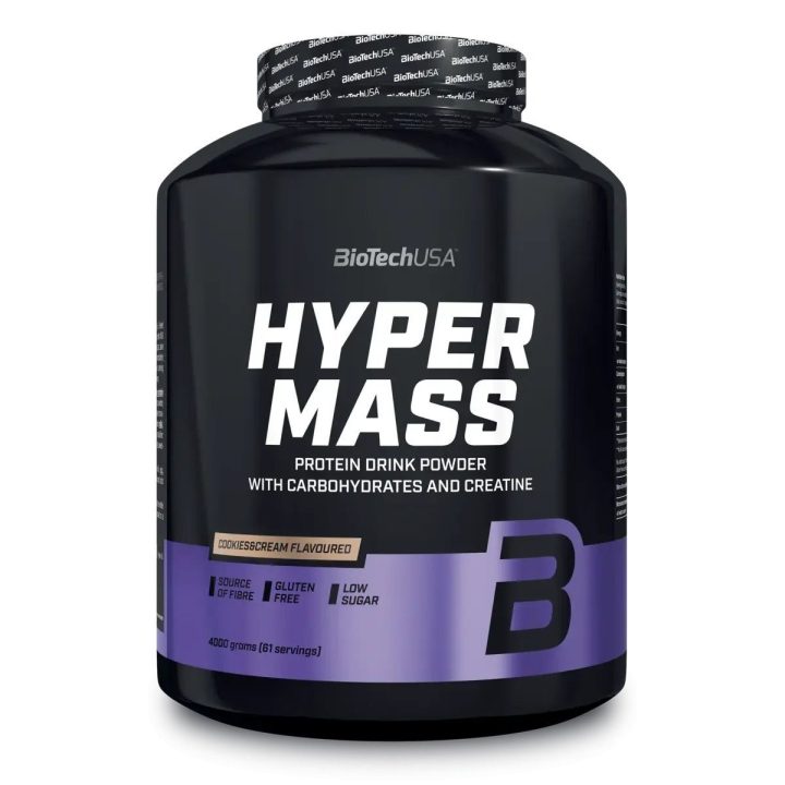 Gaineris BioTechUSA Hyper Mass 4000 g, sausainių ir grietinėlės skonio